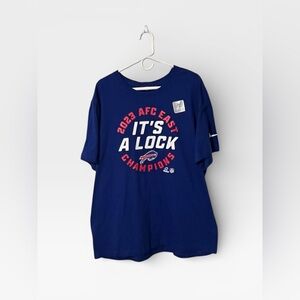 NWT Nike Buffalo Bills AFC East Champions Big Men's XXL 2XL Blue T-Shirt